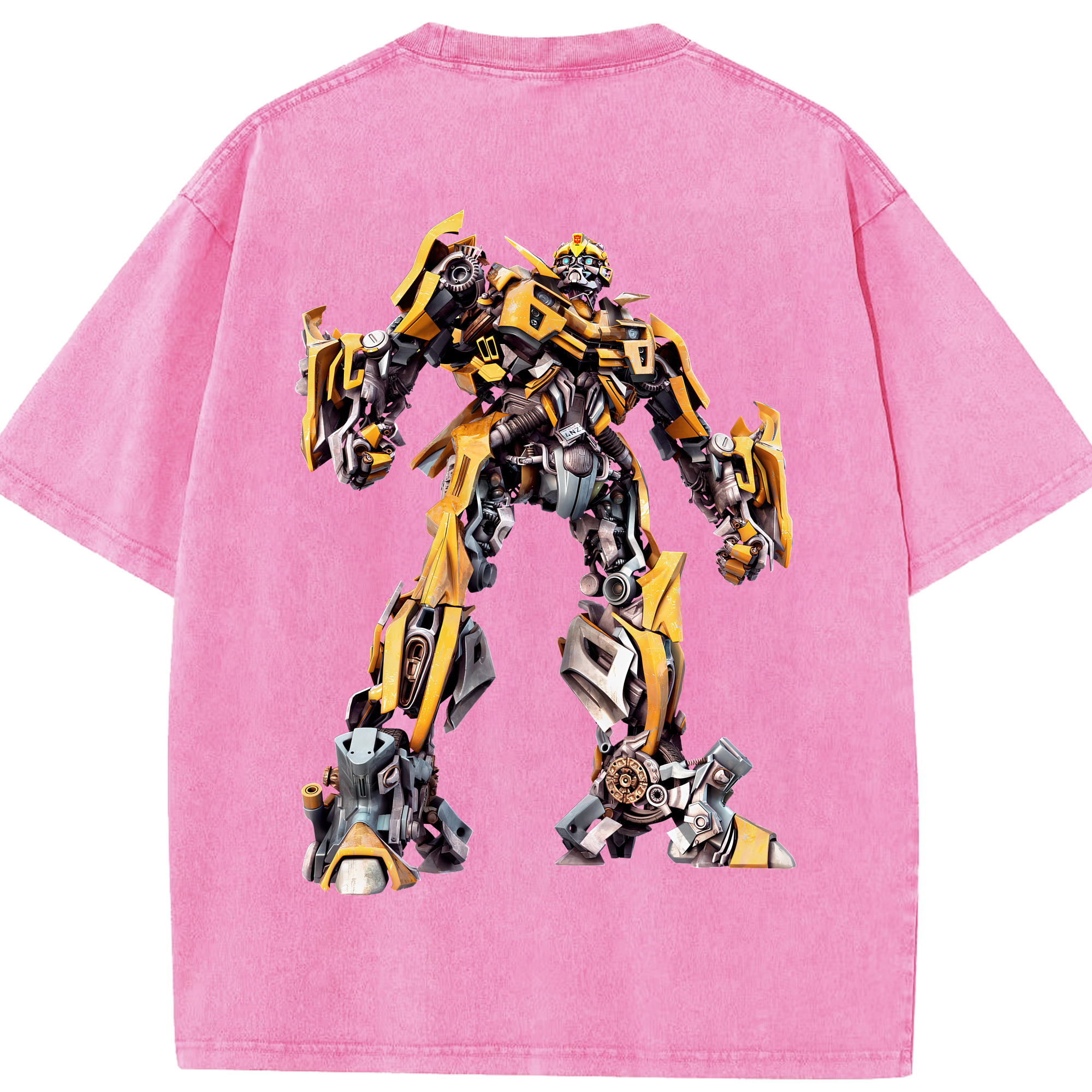 （画像用） Transformers トランスフォーマー 綿100% ヴィンテージ風 半袖Tシャツ（背面プリント）